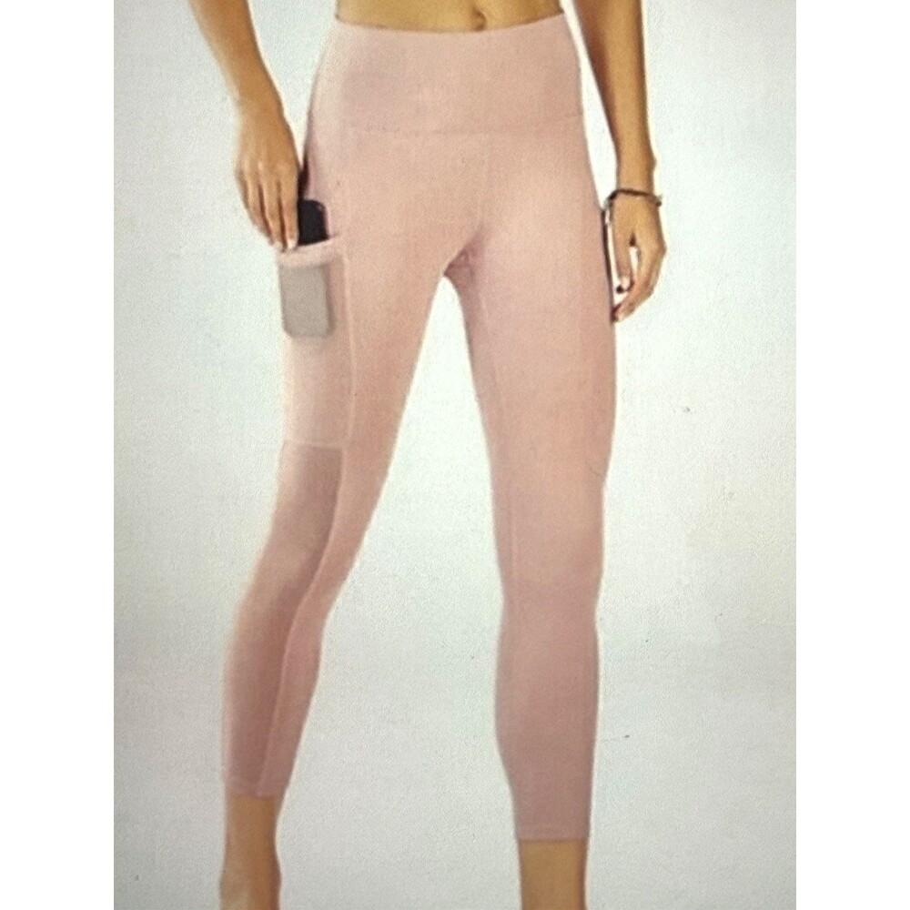 Fabletics On-The-Go PowerHold® Medium-Rise Capri | Rosebloom Heather | S - Picture 3 of 14